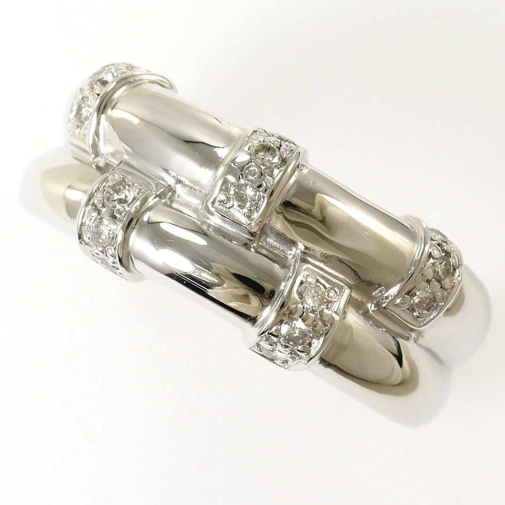 VINTAGE Silver Diamond Ring